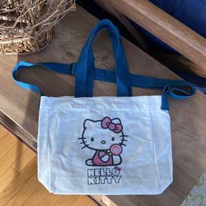 Hello Kitty Kids Canvas Tote with Shoulder Strap